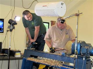 A bit of extra weight needed to stop the lathe taking off